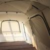 Tienda de campaña túnel de una habitación y una sala de estar para aumentar el espacio, protección contra la lluvia y el sol, tienda de campaña estilo camping al aire libre, tienda de campaña plegable de estructura integrada