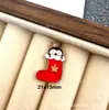 142 Colgantes de Navidad Colgantes de Aleación con Gota de Aceite Accesorios para Joyería DIY Colgante de Papá Noel Muñeco de Nieve Campana