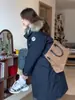 Parka Estilo Workwear Retro Americano Chaqueta de Algodón con Plumón para Mujer Larga Invierno 2026 Nueva Chaqueta Acolchada de Algodón con Cuello Grande de Piel Ropa de Abrigo