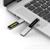Pen Drive Metálico USB Longo com Furos e Luz LED, Brinde Promocional para Negócios, Pen Drive para Reunião Anual da Empresa