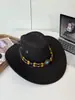 Sombrero vaquero estilo étnico para mujer, adecuado para viajar en Xizang, Xinjiang y el oeste de Sichuan, sombrero para exteriores para senderismo con ala ancha para protección solar