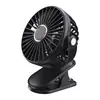 Mini Ventilador de Clip 360° Giratorio Silencioso Recargable Portátil Forma de Animal Lindo Ventilador de Clip para Habitación Oficina Dormitorio Coche de Bebé Blanco Rosa Negro