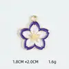 Joyería de aleación estilo coreano Accesorios diy Flor de cerezo Flor de cinco pétalos Colgante de collar Pulsera Colgante individual Colgante pequeño Colgante individual Venta al por mayor