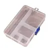 Suministro de fábrica caja de plástico transparente de 5 compartimentos caja para piezas desmontables caja de embalaje de producto para equipo de pesca caja de almacenamiento de papelería de PP al por mayor