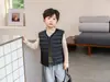 Modelo Nuevo 2025 Uniforme Escolar Niños y Niñas Forro Mágico Interior, Cálido y Engrosado 90% Plumón de Pato Blanco Chaleco Chaqueta de plumón para Niños