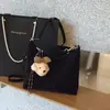 Bolsa Tote Grande de Tecido Retro Simples para Comércio Exterior Transfronteiriço para Mulheres, Textura de Alta Qualidade, Elegante Bolsa de Ombro Transversal para Trabalho e Deslocamento