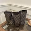 Bolsa de Mão com Texto Estilo Coreano Feminina 2025 Simples para o Dia a Dia Bolsa Tote Grande Capacidade Bolsa de Mão para o Dia a Dia