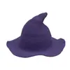 Suministro Transfronterizo del Popular Sombrero de Bruja de Ala Ancha de Amazon, Sombrero de Mago de Lana Gruesa Personalizado para Exteriores, Venta al por Mayor desde el Fabricante