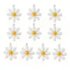 Resina pequeña margarita girasol crema funda de teléfono belleza niños accesorios para el cabello pendientes DIY accesorios materiales hechos a mano