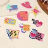 Pegatinas de Tela Inglesas Cortas Nuevas del Fabricante, Pegatinas de Parche Multicolores, Decoración para Ropa y Bolsos, Pegatinas Bordadas Lavables sin Costuras