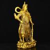 Estatua de Bronce de Guan Er, Estatua del Bodhisattva Weituo, Guan Gong Deidad Guardiana Jalaan Adoración en Casa Estatua de Bronce de Weituo