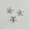 Metal forma estrella de mar collar diy colgante para coche estrella de cinco puntas pulsera de verano material con cuentas accesorios de joyería punk