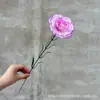 Simulación de clavel individual Regalo Día de la Madre flor artificial tela de seda accesorios flores falsas mayoreo y menudeo