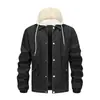 Chaqueta abrigo con capucha para hombre, deportiva, para exteriores, casual, corte holgado, versátil, cintura elástica, bolsillo grande, comercio exterior