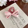 Pinza de Garra con Lazo Rosa para Mujer Gama Alta 2026 Nuevo Pinza para el Cabello Parte Trasera de la Cabeza Pinza de Garra para Cabello Fino Peinado Pinza de Tiburón