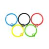 Anillos de Llave Coloridos de 30 mm, Anillos Planos de Metal Pintado, Colgantes para Joyería, Accesorios para Llaveros de Cuentas Hechos a Mano para Bricolaje al por Mayor