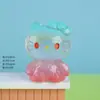 Nueva decoración de artesanía de resina de gato facetado con degradado de cristal lindo translúcido figura de juguete creativa de moda adorno de escritorio