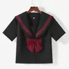 Fábrica en nombre del paquete postventa rojo tres uniforme jk traje de marinero jk escolar para el sentido del traje jk falda jk falda plisada genuina