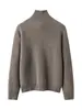 Nuevo Cardigan de Punto Grueso 100% Cachemira Otoño/Invierno 2026 con Bolsillos Top de Color Sólido