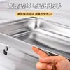 Estufa de Acero Inoxidable de Cuatro Patas Transfronteriza Especialmente Diseñada para Placa de Pescado a la Parrilla al Aire Libre con Tapa Estufa de Huevo Desmontable para Cafetería de Hotel