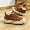Zapatos de Algodón para Hombre de Invierno con Forro de Felpa Engrosada, Botines Cortos Casuales de Punta Redonda, Suministro Mayorista para Transmisiones en Vivo de Comercio Electrónico