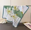 Lenço Quadrado Estampado Elegante com Efeito Seda de Lótus, Xale, Lenço de Pescoço, Lenço de Pescoço de Alta Qualidade, Lenço Quadrado Pequeno, Lenço de Cabeça, Lenço de Seda, Lenço para Mulheres