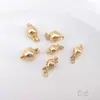 Hebilla de Cierre Redonda de Relleno de Oro de 14 Quilates que Conserva el Color Collar de Perlas Hebilla de Cierre Redonda Accesorios de Hebilla de Acabado para Joyería DIY