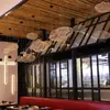 Salón de Exposiciones Araña Diseñador Rejilla Ingeniería Red de Hierro Nubes Gipsófila Nórdico Creativo Salón Restaurante Moderno Sencillo