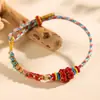 Pulseira de Corda Colorida do Festival do Barco Dragão Corda Vermelha Tecida à Mão Infantil Bebê Pequeno Zongzi Corda de Mão Presente de Lote Festival de Maio