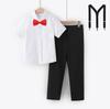 Traje de pantalón corto blanco de manga corta para niños Ropa de actuación para estudiantes de primaria Fabricante de uniformes escolares en stock niños medianos y grandes Camisa blanca verano