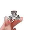 Pinza para el pelo pequeña de flor de cristal estilo coreano para mujer, elegante y sofisticada, exquisito accesorio nuevo para el cabello para la parte posterior de la cabeza