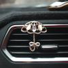 Suporte Criativo para Perfume de Saída de Ar de Carro com Diamante Cogumelo Cisne Carrossel Guarda-chuva Perfume de Carro Ornamentos de Saída de Ar