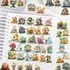 50 Adesivos de Cabana em Aquarela Pintados à Mão, Mala, Caderno, Copo d'Água, Adesivos à Prova d'Água