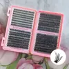 Set de Pestañas Postizas Transfronterizo, Pestañas Postizas de Gran Capacidad 50D, Pestañas Espesas Realistas Estilo Manga, Estilo Segmentado Mixto Asiático