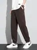 Pantalones Deportivos de Verano para Hombre, Finos, Holgados, Transpirables, Talla Grande, Cintura Elástica Moderna, Pierna Recta, Pantalones Casuales Finos