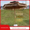 Guarda-sol de Palha Atacado Decorativo para Fazenda ao Ar Livre Guarda-sol Quadrado Impermeável Coluna Central Guarda-sol de Palha Artificial Decoração de Simulação