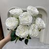 Simulação de jardim Monet branco, material para flores de auditório de casamento, plantio de flores de casamento, arte de flores Mori, chumbo de estrada, flores decorativas