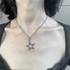 2026 Nova Gargantilha Estrela de Cinco Pontas Ins Nicho Metal Versátil Corrente para Clavícula Nova Corrente para Suéter Feminino Acessórios da Moda