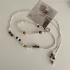 Cinturón Delgado Trenzado con Cuentas Marrones para Mujer Cuerda de Cintura Estilo Retro Bohemio Decoración Cadena de Cintura Accesorios