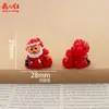 Nova Série de Natal 3D Casa de Bonecas DIY Cola de Creme Acessórios de Resina Pingente Decoração Enfeites
