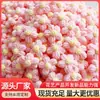 Flor de pompom flor de crochê flor de lã flor DIY flor de crochê feita à mão DIY flor de crochê para roupas acessório de cabelo materiais e componentes