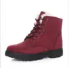 Botas de Nieve para Mujer, Botas Martin Planas, Botines Cortos Acolchados de Algodón para Invierno, Zapatos de Algodón para Mujer, Talla Grande, Transfronterizo, Cómodos y Versátiles