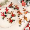 Pinza para el cabello de asta de Navidad Corea del Sur tocado pinza para el cabello de alce sombrero de Navidad anciano clip de pico de pato lindo accesorios para el cabello de niños