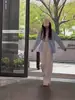 Jeans Blancos de Pierna Ancha para Mujer, Nuevo Estilo de Invierno, Tiro Alto, Corte Holgado, Adelgazantes, Versátiles, Caída Suave, Tallas Grandes, Pierna Recta, Pantalones de Largo Hasta el Suelo