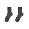 Calcetines de Invierno para Hombre, Calcetines Largos de Algodón Puro, Antibacterianos, Desodorantes, Color Sólido, Absorbentes de Sudor, Transpirables, Estilo Casual Nuevo, Calcetines Negros de Media Pantorrilla