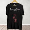 Camiseta estampada gigante de Attack para hombre y mujer, de verano, informal, combinable, de marca de moda americana, tops holgados para hombre y mujer, inyección directa digital