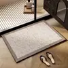 Alfombrilla de Piso para Baño Simple Francesa Absorbente de Agua para Inodoro Secado Rápido Alfombrilla de Entrada Hogar Baño Diatomeas Antideslizante En Stock
