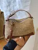 Shuai Mi Jia 2026 Verano Nuevo Bolso Cruzado Simple de un Solo Hombro Bolso de Paja Vintage Moda de Nicho Bolso Tejido