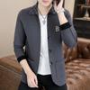 Cárdigan de punto de marca de moda otoñal abrigo holgado para hombre suéter de ropa exterior de moda ins top versátil para hombre de primavera y otoño