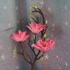 Flores artificiales sentido de alta gama flor de magnolia EVA flores de boda adornos de decoración para el hogar flores artificiales chinas al por mayor